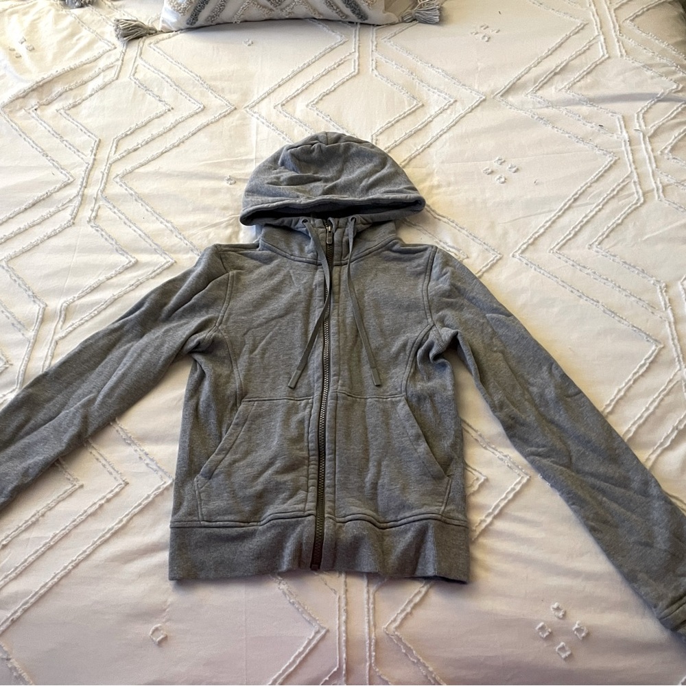 Lululemon press pause terry cotton zip up hoodie